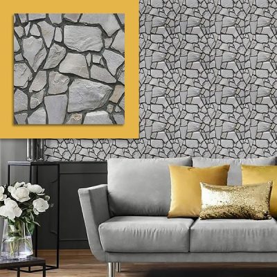 Papel de parede autoadesivo com Rochas (10 unid.) | ROCKWRAP